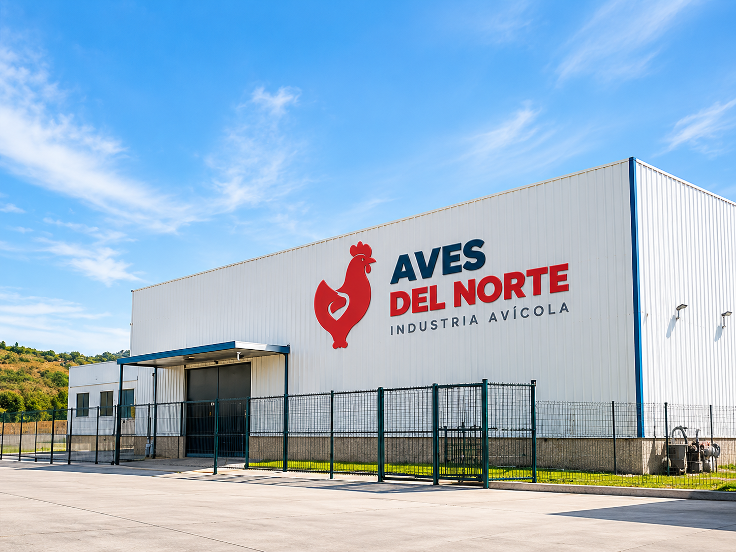 Imagen referencial de una instalación industrial avícola