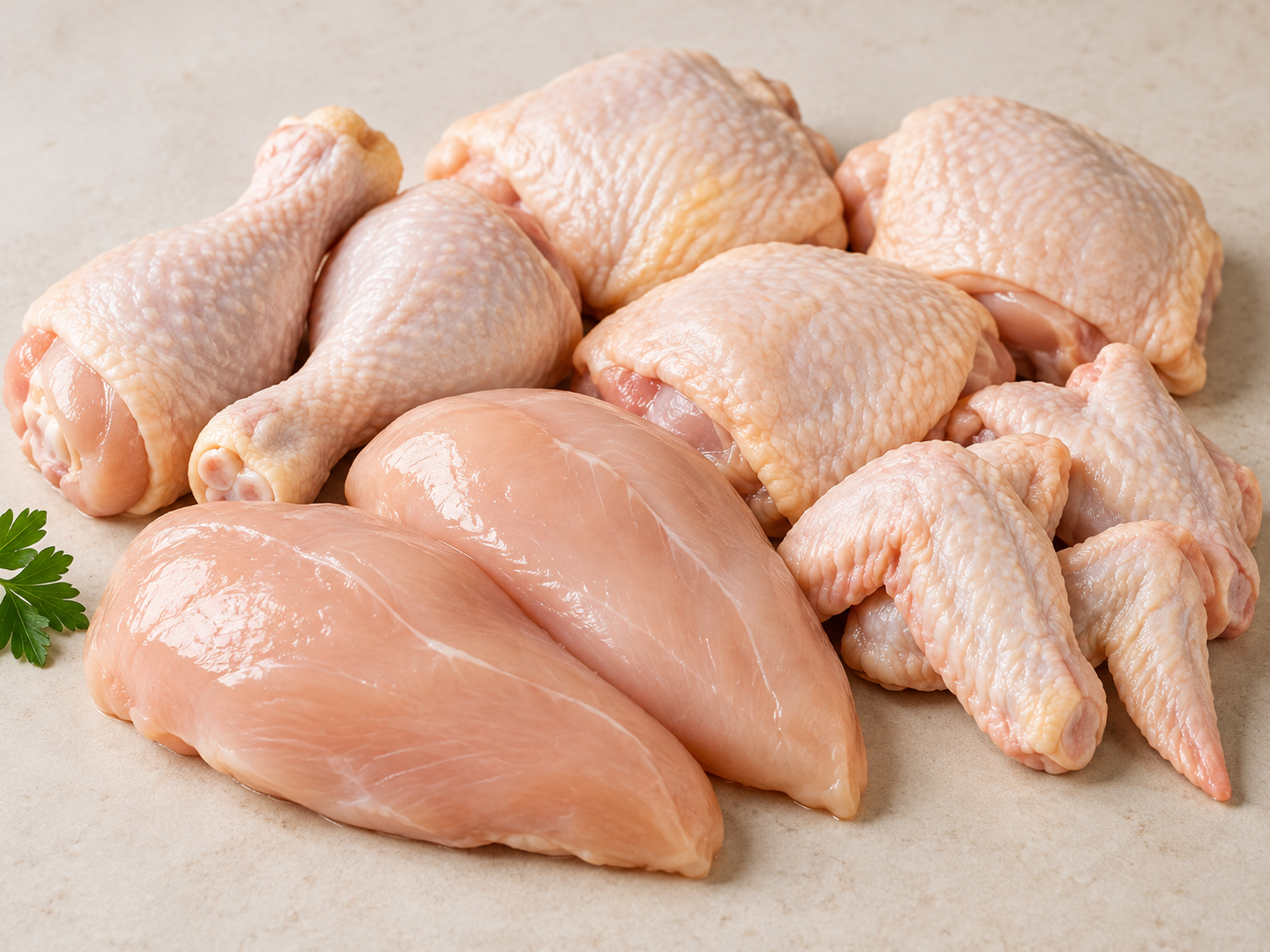 Cortes de pollo